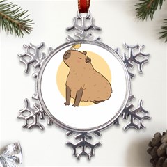 Capybara T- Shirt Cute Gentlemen Capybara T- Shirt Yoga Reflexion Pose T- Shirtyoga Reflexion Pose T- Shirt Metal Large Snowflake Ornament