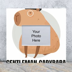 Capybara T- Shirt Gentlemen Capybara - A Cute Funny Capybara Illustration T- Shirt Yoga Reflexion Pose T- Shirtyoga Reflexion Pose T- Shirt White Wall Photo Frame 5  X 7 