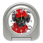 Black Hole T- Shirt Planet Eater Colour T- Shirt Travel Alarm Clock Front
