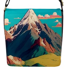 Mountain Mount Fuji Flap Closure Messenger Bag (s)