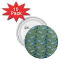 Fishes Pattern Background 1.75  Buttons (10 pack) Front