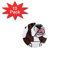 Boxer Dog T- Shirt Tri Colored Boxer T- Shirt 1  Mini Magnet (10 Pack) 