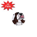 Boxer Dog T- Shirt Tri Colored Boxer T- Shirt 1  Mini Magnet (10 pack)  Front