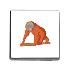 Orangutan T-shirtwhite Look Calm Orangutan 07 T-shirt Memory Card Reader (square 5 Slot) by EnriqueJohnson