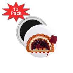 Bread Baking T- Shirt Funny Bread Baking Baker Bake The World A Butter Place T- Shirt (2) 1 75  Magnets (10 Pack) 