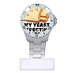Bread Baking T- Shirt Funny Bread Baking Baker My Yeast Expecting A Bread T- Shirt (1) Plastic Nurses Watch Front