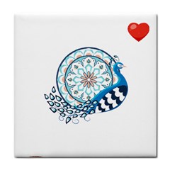 Peacock T-shirtsteal Your Heart Peacock 75 T-shirt Tile Coaster by EnriqueJohnson