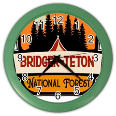 Bridger Teton T- Shirt Bridger Teton National Forest T- Shirt Color Wall Clock