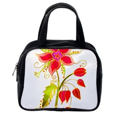 Flowers Art T- Shirtflower T- Shirt Classic Handbag (one Side) by ZUXUMI