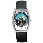 Buffalo Gap National Grassland T- Shirt Buffalo Gap National Grassland T- Shirt Barrel Style Metal Watch Front