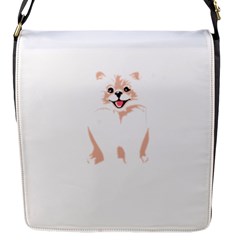 Pomeranian T-shirtwhite Look Calm Pomeranian 34 T-shirt Flap Closure Messenger Bag (s) by EnriqueJohnson