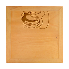 Bulldog T- Shirt Dog Face T- Shirt Wood Photo Frame Cube