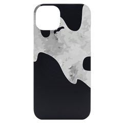 Ghost T- Shirt White Mottled Ghost T- Shirt Iphone 14 Plus Black Uv Print Case by ZUXUMI