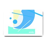 Abstract Art Design T- Shirt Abstract-1 T- Shirt Small Doormat 24 x16  Door Mat
