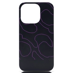 Abstract Pattern Purple Swirl T- Shirt Abstract Pattern Purple Swirl 7 Iphone 14 Pro Black Uv Print Case