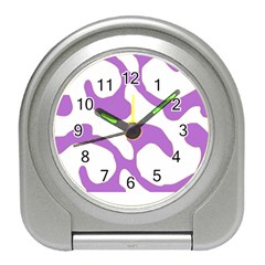 Abstract Pattern Purple Swirl T- Shirt Abstract Pattern Purple Swirl T- Shirt Travel Alarm Clock