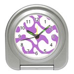 Abstract Pattern Purple Swirl T- Shirt Abstract Pattern Purple Swirl T- Shirt Travel Alarm Clock Front