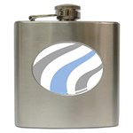 Abstract Pattern T- Shirt Abstract Pattern 4 Hip Flask (6 oz) Front