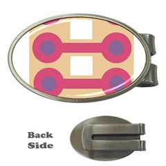 Abstract T- Shirt Model 23 T- Shirt Money Clips (oval) 