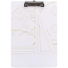 Abstract T- Shirt Model 31 T- Shirt A4 Acrylic Clipboard by EnriqueJohnson