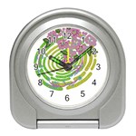 Abstract T- Shirt Tropical World T- Shirt Travel Alarm Clock Front