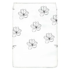 Black And White Pattern T- Shirt Black And White Pattern 11 Removable Flap Cover (l)