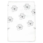 Black And White Pattern T- Shirt Black And White Pattern 11 Removable Flap Cover (L) Front