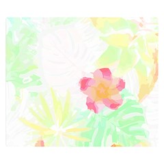 Botanical T- Shirt Botanical Handsome Coral Flower T- Shirt Premium Plush Fleece Blanket (small)