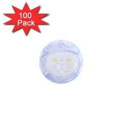 Cat T- Shirt Biker Cat T- Shirt 1  Mini Magnets (100 Pack) 