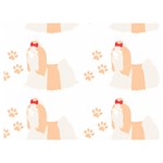 Dog Shih Tzu T- Shirtshih Tzu Dog Pattern T- Shirt Two Sides Premium Plush Fleece Blanket (Extra Small) 40 x30  Blanket Front