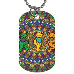 Grateful Dead Pattern Dog Tag (two Sides) by Sarkoni