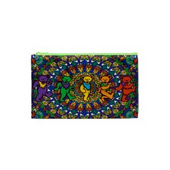 Grateful Dead Pattern Cosmetic Bag (xs) by Sarkoni