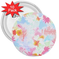 Hawaii T- Shirt Hawaii Blossoms Garden T- Shirt 3  Buttons (10 Pack) 