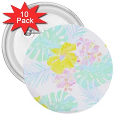 Hawaii T- Shirt Hawaii Flower Of Easter Garden T- Shirt 3  Buttons (10 Pack) 