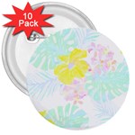 Hawaii T- Shirt Hawaii Flower Of Easter Garden T- Shirt 3  Buttons (10 pack)  Front