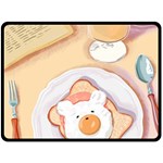Яичница Two Sides Fleece Blanket (Large) 80 x60  Blanket Back