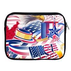 United States Of America Usa  Images Independence Day Apple Ipad 2/3/4 Zipper Cases by Ket1n9
