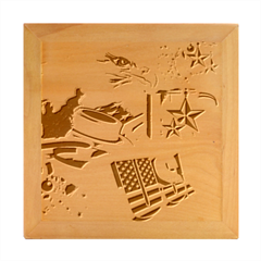 Independence Day United States Of America Wood Photo Frame Cube by Ket1n9