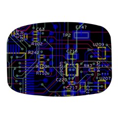 Technology Circuit Board Layout Mini Square Pill Box by Ket1n9