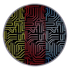 Circuit Board Seamless Patterns Set Wireless Fast Charger(white) by Ket1n9