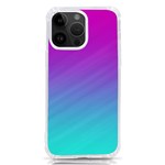 Background-pink-blue-gradient iPhone 14 Pro Max TPU UV Print Case Front