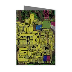 Technology Circuit Board Mini Greeting Cards (pkg Of 8) by Ket1n9