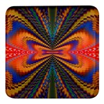 Casanova Abstract Art-colors Cool Druffix Flower Freaky Trippy Square Glass Fridge Magnet (4 pack) Front