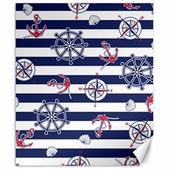 Seamless-marine-pattern Canvas 20  X 24 