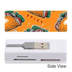 Seamless-pattern-with-taco Memory Card Reader (stick) by Ket1n9