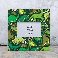 Dino Kawaii White Box Photo Frame 4  X 6 