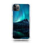 Aurora Borealis Mountain Reflection iPhone 11 Pro Max 6.5 Inch TPU UV Print Case Front