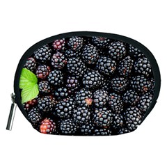 Blackberries-background-black-dark Accessory Pouch (medium) by Amaryn4rt