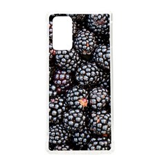 Blackberries-background-black-dark Samsung Galaxy Note 20 Tpu Uv Case by Amaryn4rt