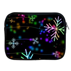 Snowflakes Snow Winter Christmas Apple Ipad 2/3/4 Zipper Cases by Amaryn4rt
